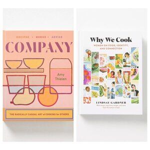 Anthropologie Company + Cooking for Others 2 Book Bundle Hardcover